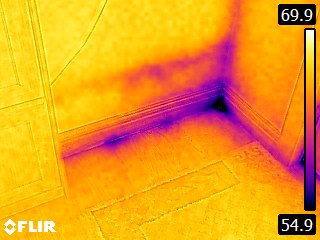 thermal imaging moisture behind wall